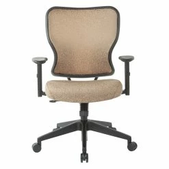 Hot Sale 🎉 Office Star Deluxe 2 To 1 Mechanical Chair In Sand Tan Fabric With Adjustable Arms 🛒 -Deals Writing Desks Store 2195129 1 L