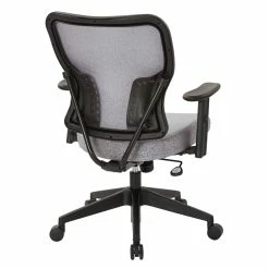 Best deal 🌟 Office Star Deluxe 2 To 1 Mechanical Chair In Steel Gray Fabric With Adjustable Arms ✨ -Deals Writing Desks Store 2195139 4 L