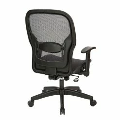 Top 10 🔥 Office Star Air Grid Black Fabric Back And Seat Managers Chair With Adjustable Flip Arms 😍 -Deals Writing Desks Store 2195262 4 L