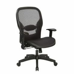 Top 10 ๐ฅ Office Star Air Grid Black Fabric Back And Seat Managers Chair With Adjustable Flip Arms ๐