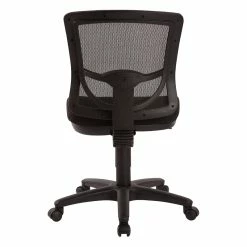 New 🛒 Office Star ProGrid Mesh Back Armless Task Chair With Padded Black FreeFlex Fabric Seat 🌟 -Deals Writing Desks Store 2195263 3 L