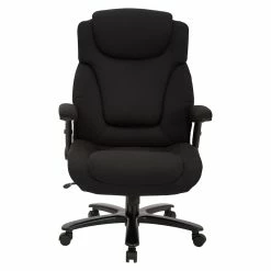 Cheap 😉 Office Star Big And Tall Deluxe High Back Black Fabric Executive Chair With Padded Flip Arms 👍 -Deals Writing Desks Store 2195399 2 L
