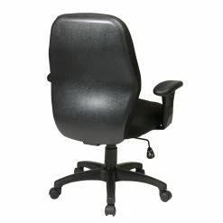 Cheap 👏 Office Star Managers Chair Black Fabric With Height Adjustable Arms And Nylon Base 🔔 -Deals Writing Desks Store 2195402 2 L