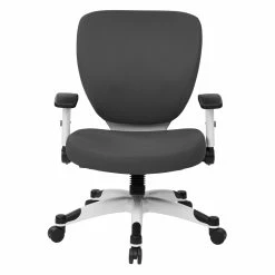 Deals ✨ Office Star White Frame Manager's Chair In Gray Fabric With Padded Mesh Seat And Back 😍 8 Deals ✨ Office Star White Frame Manager's Chair In Gray Fabric With Padded Mesh Seat And Back 😍 -Deals Writing Desks Store 2195635 1 L
