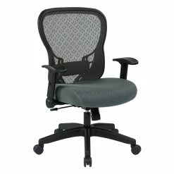 Best Pirce 🌟 Office Star SPACE Seating Deluxe Space Grid Back Chair In Gray Fabric With Memory Foam Seat 😍