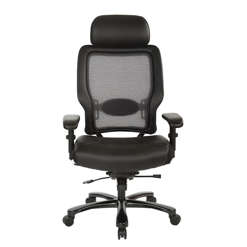 Buy 👏 Office Star Executive Big And Tall Chair In Black Bonded Leather Fabric W/ Headrest ✨ 4 Buy 👏 Office Star Executive Big And Tall Chair In Black Bonded Leather Fabric W/ Headrest ✨ - Image 2