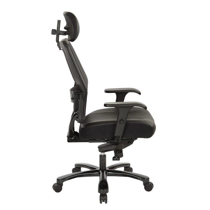 Buy 👏 Office Star Executive Big And Tall Chair In Black Bonded Leather Fabric W/ Headrest ✨ 5 Buy 👏 Office Star Executive Big And Tall Chair In Black Bonded Leather Fabric W/ Headrest ✨ - Image 3