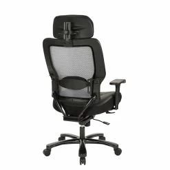 Buy 👏 Office Star Executive Big And Tall Chair In Black Bonded Leather Fabric W/ Headrest ✨ 12 Buy 👏 Office Star Executive Big And Tall Chair In Black Bonded Leather Fabric W/ Headrest ✨ -Deals Writing Desks Store 2195666 4 L