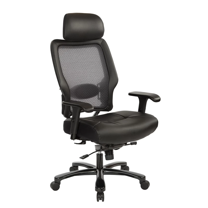 Buy 👏 Office Star Executive Big And Tall Chair In Black Bonded Leather Fabric W/ Headrest ✨ 3 Buy 👏 Office Star Executive Big And Tall Chair In Black Bonded Leather Fabric W/ Headrest ✨
