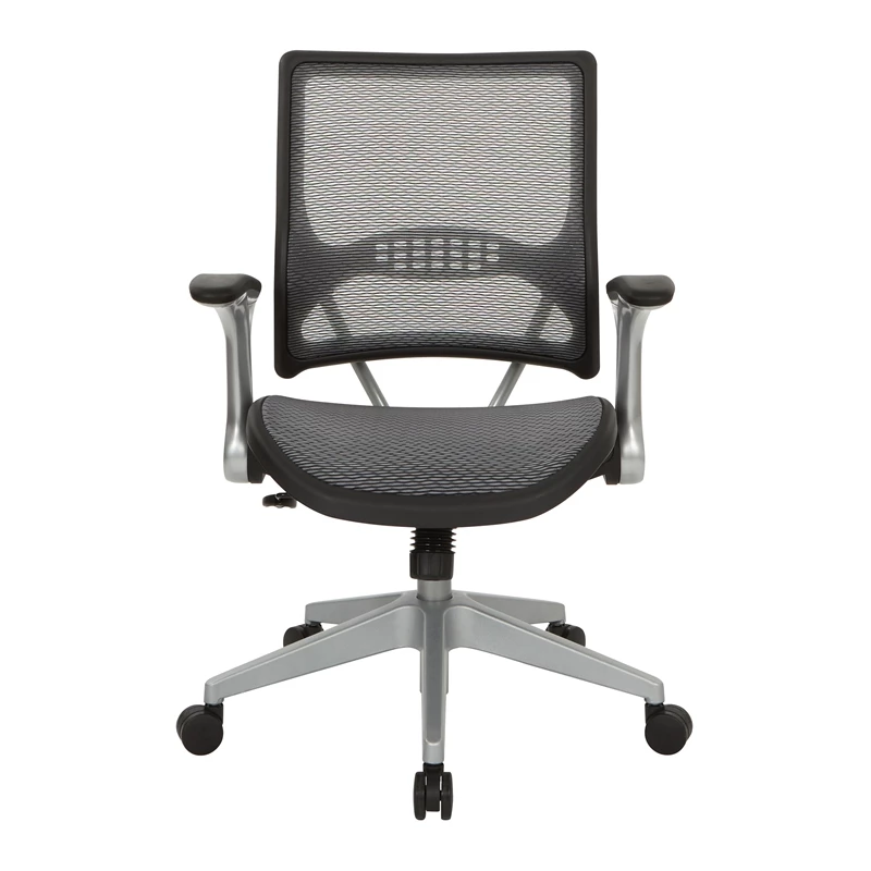 Discount 🎁 Office Star Light Air Grid Back And Seat Manager's Chair In Gray Fabric With Platinum Base 😉 4 Discount 🎁 Office Star Light Air Grid Back And Seat Manager's Chair In Gray Fabric With Platinum Base 😉 - Image 2