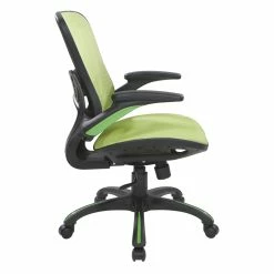 Promo ⭐ Office Star Mesh Seat And Back Manager's Chair In Green Mesh Fabric ✨ -Deals Writing Desks Store 2197430 2 L