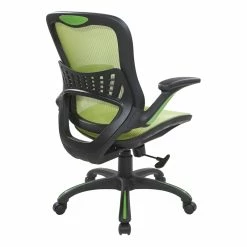 Promo ⭐ Office Star Mesh Seat And Back Manager's Chair In Green Mesh Fabric ✨ -Deals Writing Desks Store 2197430 4 L