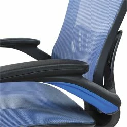 Wholesale 🛒 Office Star Mesh Seat And Back Manager's Chair In Blue Mesh Fabric 😉 -Deals Writing Desks Store 2197431 5 L