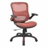 Hot Sale 👏 Office Star Mesh Seat And Back Manager's Chair In Red Mesh Fabric 👏 -Deals Writing Desks Store 2197432 L