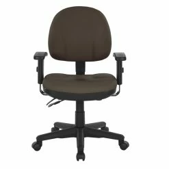 Buy 🌟 Office Star Sculptured Ergonomic Manager's Chair In Dillon Brown Fabric ❤️ -Deals Writing Desks Store 2197434 1 L