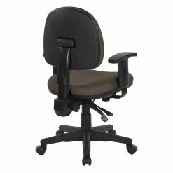 Buy 🌟 Office Star Sculptured Ergonomic Manager's Chair In Dillon Brown Fabric ❤️ -Deals Writing Desks Store 2197434 3 L