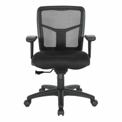 Hot Sale 😉 Office Star ProGrid Mesh Back Manager's Chair With Coal Black Free Flex Fabric 🔥 -Deals Writing Desks Store 2199872 1 L
