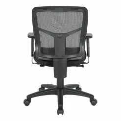 Hot Sale 😉 Office Star ProGrid Mesh Back Manager's Chair With Coal Black Free Flex Fabric 🔥 -Deals Writing Desks Store 2199872 3 L