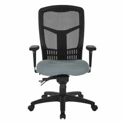 Flash Sale 🎉 Office Star ProGrid High Back Mesh Manager's Chair In Fun Colors Gray Fabric 🛒 -Deals Writing Desks Store 2199887 1 L