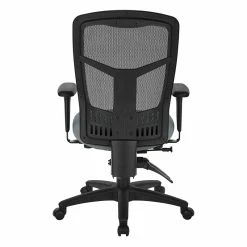 Flash Sale 🎉 Office Star ProGrid High Back Mesh Manager's Chair In Fun Colors Gray Fabric 🛒 -Deals Writing Desks Store 2199887 3 L