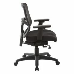 Buy 🎉 Office Star ProGrid Mesh Black Back Task Chair With Padded Fabric Seat 🛒 -Deals Writing Desks Store 2199892 3 L
