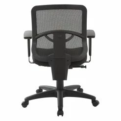 Buy 🎉 Office Star ProGrid Mesh Black Back Task Chair With Padded Fabric Seat 🛒 -Deals Writing Desks Store 2199892 4 L