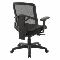 Buy 🎉 Office Star ProGrid Mesh Black Back Task Chair With Padded Fabric Seat 🛒 -Deals Writing Desks Store 2199892 5 L