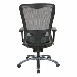 Outlet 🛒 Office Star ProGrid High Back Mesh Fabric Chair In Dillon Blue 👍 -Deals Writing Desks Store 2199894 3 L