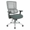 Brand new 👏 Office Star Vertical Gray Mesh Back Fabric Chair With Silver Base And Gray Mesh Seat 😉 -Deals Writing Desks Store 2199895 L