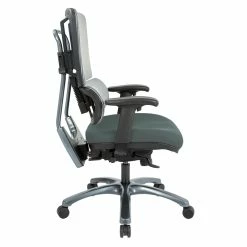 Best deal 🌟 Office Star Vertical Gray Mesh Fabric Back Chair With Titanium Base And Gray Mesh Seat ❤️ -Deals Writing Desks Store 2199896 2 L