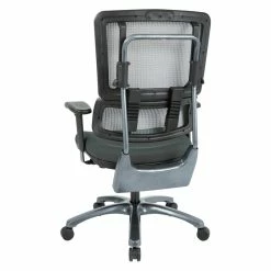 Best deal 🌟 Office Star Vertical Gray Mesh Fabric Back Chair With Titanium Base And Gray Mesh Seat ❤️ -Deals Writing Desks Store 2199896 4 L