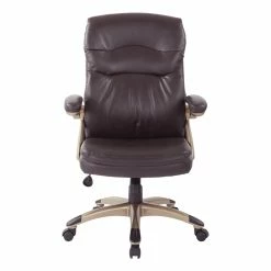 Buy 🤩 Office Star High Back Executive Manager's Chair With Espresso Bonded Leather ⌛ -Deals Writing Desks Store 2201845 1 L