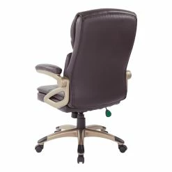 Buy 🤩 Office Star High Back Executive Manager's Chair With Espresso Bonded Leather ⌛ -Deals Writing Desks Store 2201845 5 L