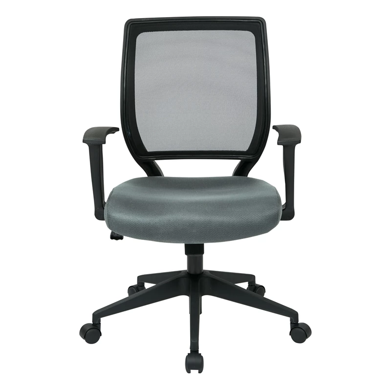 Discount ๐ Office Star Screen Back Task Chair With "T" Arms In Fun Color Gray Fabric ๐งจ 4 Discount ๐ Office Star Screen Back Task Chair With "T" Arms In Fun Color Gray Fabric ๐งจ - Image 2