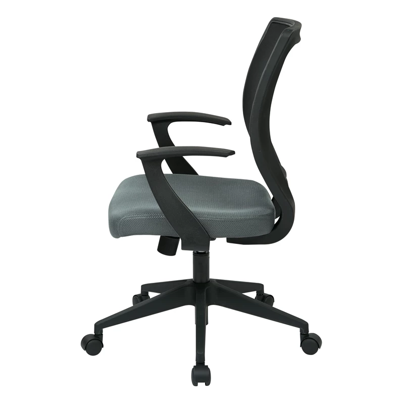 Discount ๐ Office Star Screen Back Task Chair With "T" Arms In Fun Color Gray Fabric ๐งจ 5 Discount ๐ Office Star Screen Back Task Chair With "T" Arms In Fun Color Gray Fabric ๐งจ - Image 3