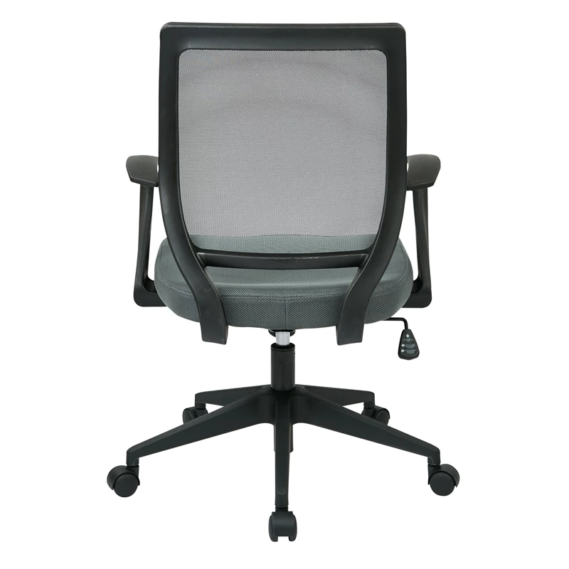 Discount ๐ Office Star Screen Back Task Chair With "T" Arms In Fun Color Gray Fabric ๐งจ 6 Discount ๐ Office Star Screen Back Task Chair With "T" Arms In Fun Color Gray Fabric ๐งจ - Image 4