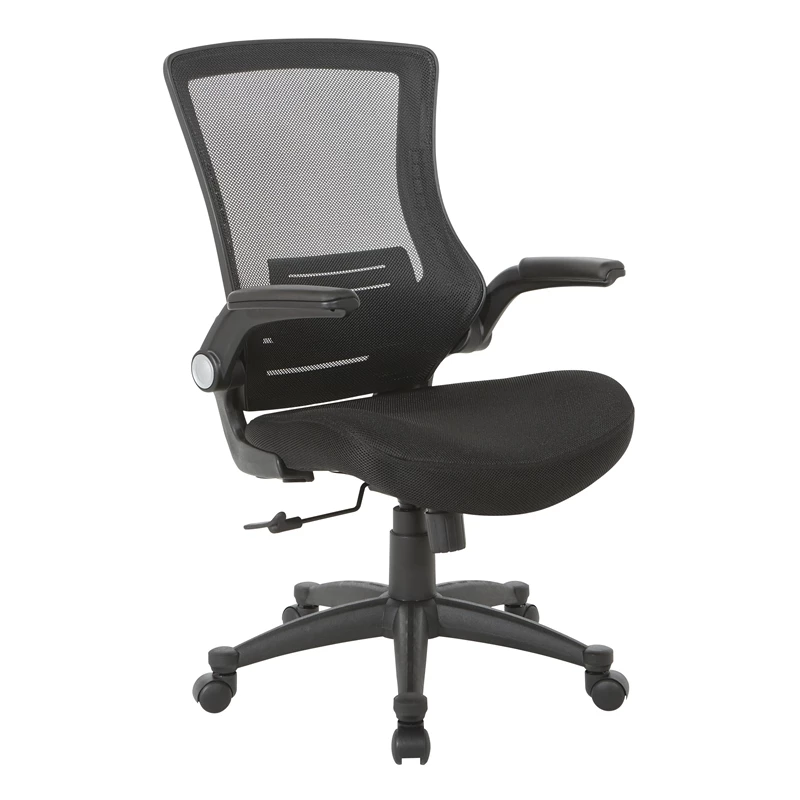 Coupon ๐ฏ Office Star Screen Back Manager's Chair In Black Fabric Mesh Seat With PU Padded Flip Arms ๐ 3 Coupon ๐ฏ Office Star Screen Back Manager's Chair In Black Fabric Mesh Seat With PU Padded Flip Arms ๐