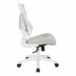 Buy ⭐ Office Star White Screen Back Manager's Chair In Linen Stone Gray Fabric 😀 12 Buy ⭐ Office Star White Screen Back Manager's Chair In Linen Stone Gray Fabric 😀 -Deals Writing Desks Store 2202612 3 L