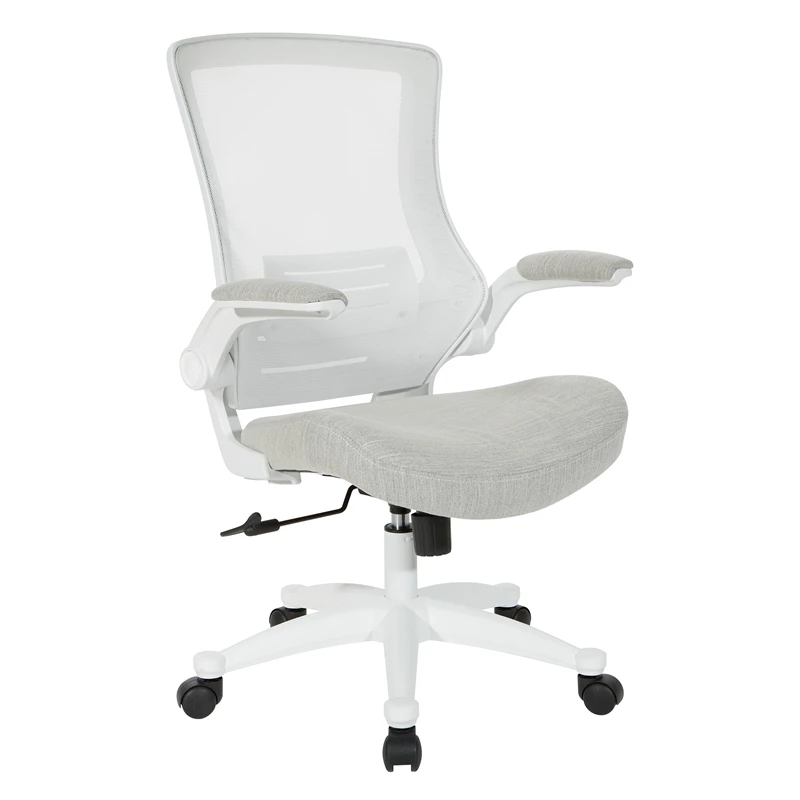 Buy ⭐ Office Star White Screen Back Manager's Chair In Linen Stone Gray Fabric 😀 3 Buy ⭐ Office Star White Screen Back Manager's Chair In Linen Stone Gray Fabric 😀