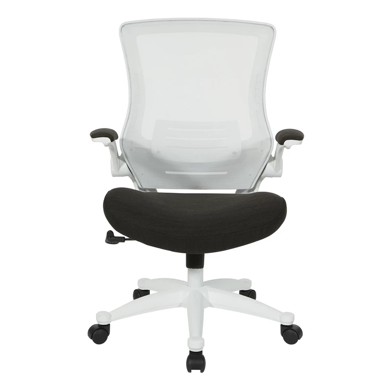 Cheap 🎉 Office Star White Screen Back Manager's Chair In Linen Black Fabric 💯 4 Cheap 🎉 Office Star White Screen Back Manager's Chair In Linen Black Fabric 💯 - Image 2