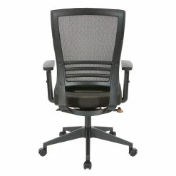 Cheapest ⌛ Office Star Vertical Mesh Back Chair In Black Frame With Black Linen Fabric Seat 🛒 -Deals Writing Desks Store 2202617 3 L