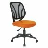 Best Sale 😍 Office Star Screen Back Armless Task Chair With Orange Mesh Fabric And Dual Wheel Casters ❤️ -Deals Writing Desks Store 2202619 1 L