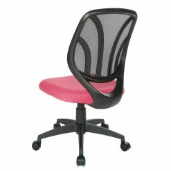 Promo 😍 Office Star Screen Back Armless Task Chair With Pink Mesh Fabric And Wheel Carpet Casters ❤️ -Deals Writing Desks Store 2202620 4 L
