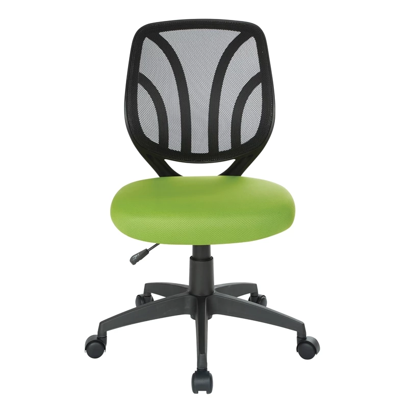Best Sale 🎁 Office Star Screen Back Armless Task Chair With Green Mesh Fabric And Wheel Carpet Casters 🔔 4 Best Sale 🎁 Office Star Screen Back Armless Task Chair With Green Mesh Fabric And Wheel Carpet Casters 🔔 - Image 2