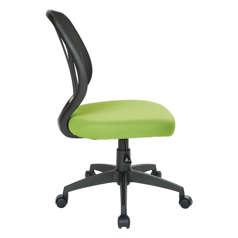 Best Sale 🎁 Office Star Screen Back Armless Task Chair With Green Mesh Fabric And Wheel Carpet Casters 🔔 5 Best Sale 🎁 Office Star Screen Back Armless Task Chair With Green Mesh Fabric And Wheel Carpet Casters 🔔 - Image 3