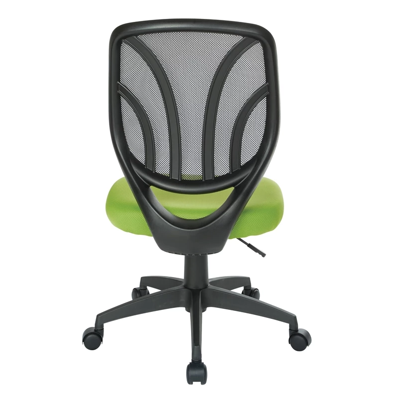 Best Sale 🎁 Office Star Screen Back Armless Task Chair With Green Mesh Fabric And Wheel Carpet Casters 🔔 6 Best Sale 🎁 Office Star Screen Back Armless Task Chair With Green Mesh Fabric And Wheel Carpet Casters 🔔 - Image 4
