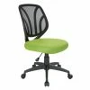 Best Sale 🎁 Office Star Screen Back Armless Task Chair With Green Mesh Fabric And Wheel Carpet Casters 🔔 -Deals Writing Desks Store 2202624 L