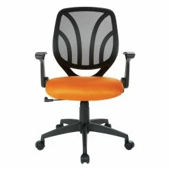 Top 10 🥰 Office Star Screen Back Chair With Orange Mesh Flip Arms And Silver Accents ❤️ -Deals Writing Desks Store 2202627 2 L