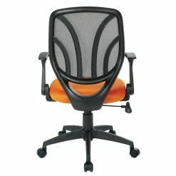 Top 10 🥰 Office Star Screen Back Chair With Orange Mesh Flip Arms And Silver Accents ❤️ -Deals Writing Desks Store 2202627 5 L