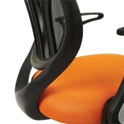 Top 10 🥰 Office Star Screen Back Chair With Orange Mesh Flip Arms And Silver Accents ❤️ -Deals Writing Desks Store 2202627 7 L